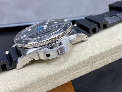 REPLICA SUBMERSIBLE PAM01229 VS FACTORY BLACK RUBBER STRAP