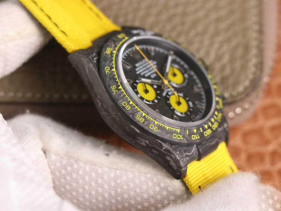 REPLICA DAYTONA DIW RETROFIT VERSION WWF FACTORY YELLOW STRAP