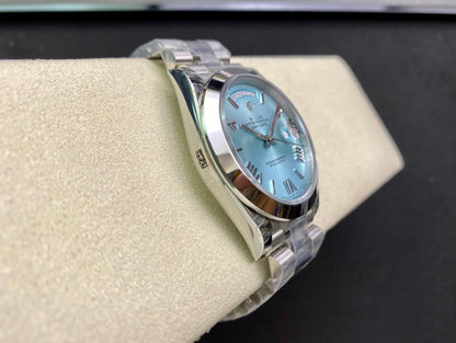 REPLICA DAY DATE M228206-0044 EW FACTORY BLUE DIAL