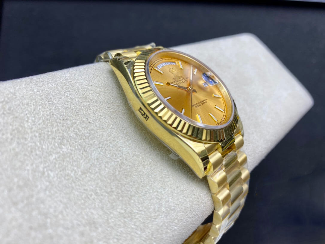 REPLICA DAY DATE M228238-0003 40MM EW FACTORY GOLD DIAL