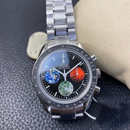 REPLICA SPEEDMASTER 3577.50.00 OM FACTORY BLACK BEZEL