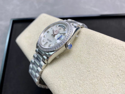 REPLICA DAY DATE 128396TBR-0005 EW FACTORY DIAMOND-SET DIAL