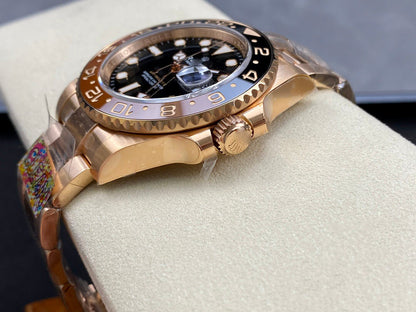 REPLICA GMT MASTER II M126715CHNR-0001 CLEAN FACTORY GOLD STRAP