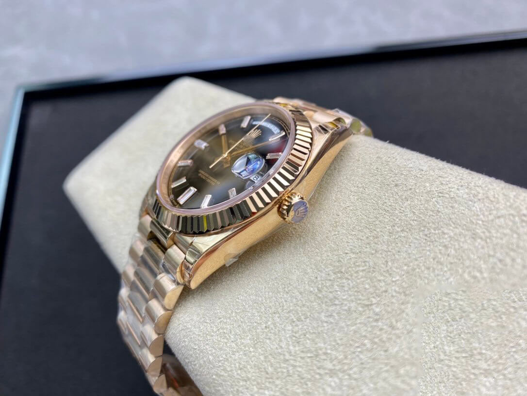 REPLICA DAY DATE 228238A EW FACTORY V2 GOLD STRAP