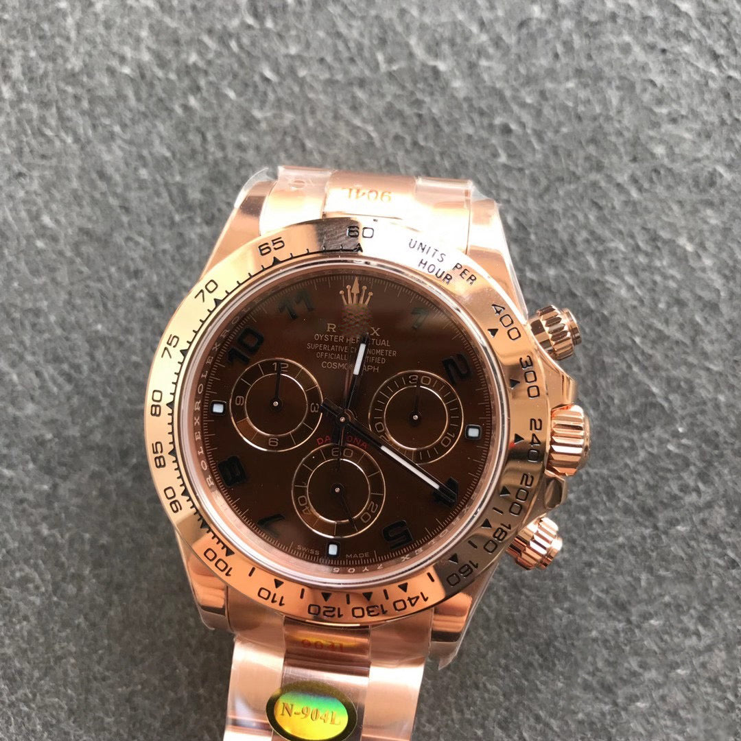 REPLICA DAYTONA M116505-0011 NOOB FACTORY ROSE GOLD STRAP