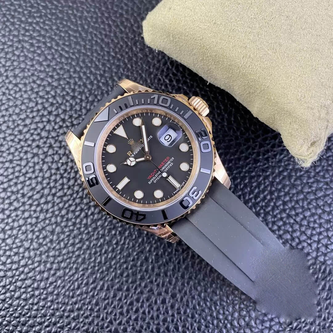 REPLICA YACHT MASTER M126655-0002 40MM VS FACTORY BLACK STRAP