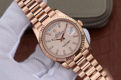 REPLICA DAY DATE II 228235 40MM EW FACTORY ROSEGOLD DIAL