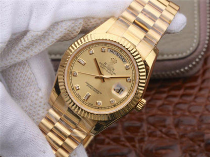 REPLICA DAY-DATE II 218238 40MM EW FACTORY 18K YELLOW GOLD DIAL