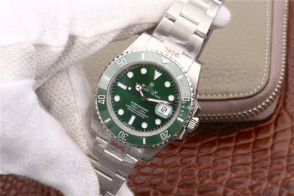 REPLICA SUBMARINER DATE 116610LV NOOB FACTORY V9 GREEN CERAMIC BEZEL