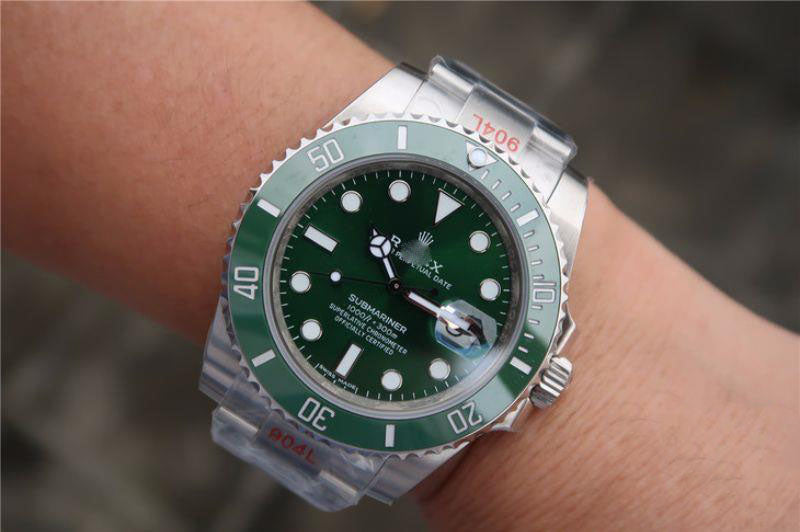 REPLICA SUBMARINER DATE 116610LV NOOB FACTORY V9 GREEN CERAMIC BEZEL