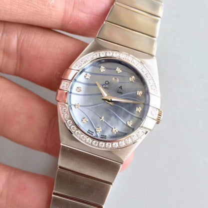 REPLICA CONSTELLATION LADIES 123.15.24.60.55.006 BLUE DIAL