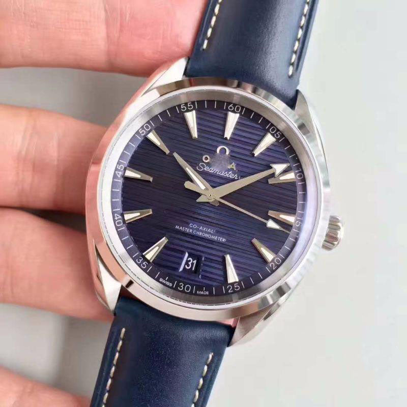 REPLICA SEAMASTER AQUA TERRA 150M MASTER CO-AXIAL BASELWORLD BLUE TEXTURED DIAL