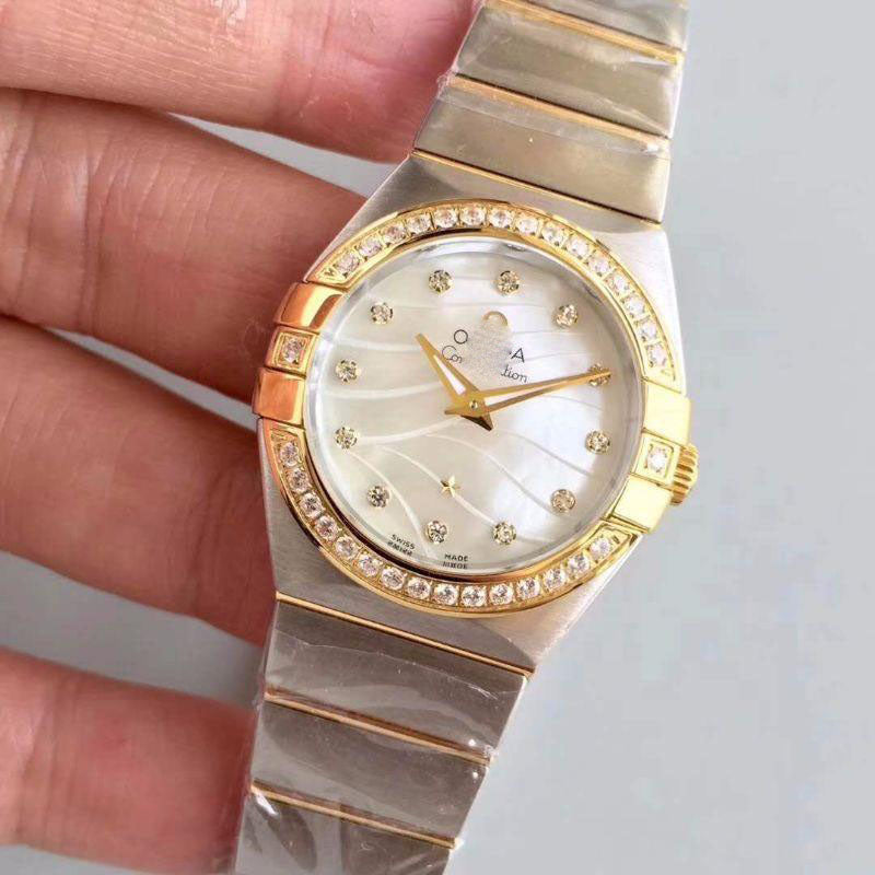 REPLICA CONSTELLATION LADIES 123.25.24.60.55.011 WHITE MOTHER OF PEARL DIAL