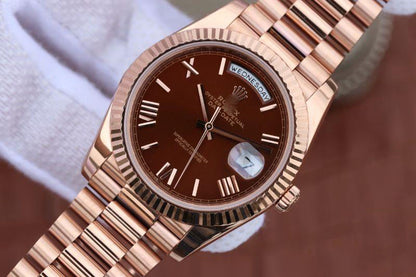 REPLICA DAY DATE 40MM 228235 EW FACTORY BROWN DIAL