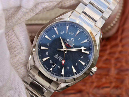 REPLICA SEAMASTER AQUA TERRA 231.10.43.22.03.001 VS FACTORY BLUE DIAL