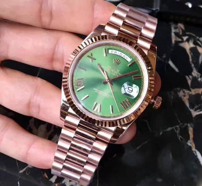 REPLICA DAY DATE 228235 40MM EW FACTORY GREEN DIAL