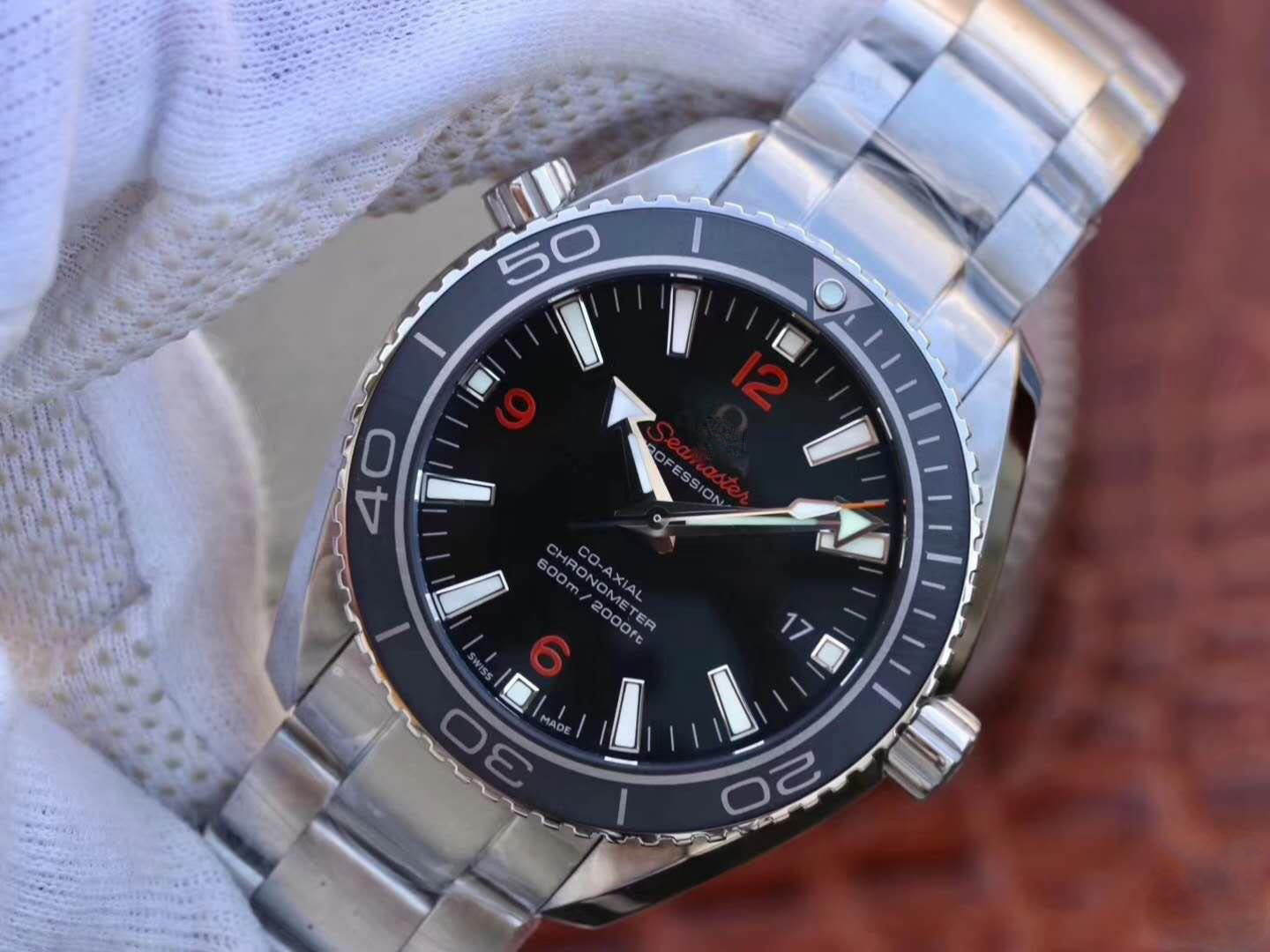 REPLICA SEAMASTER PLANET OCEAN 600M 45.5MM 232.30.46.21.01.003 MKS FACTORY BLACK DIAL