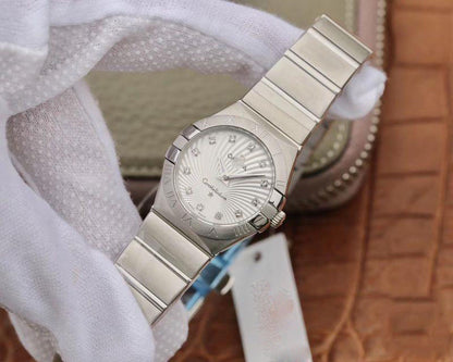 REPLICA CONSTELLATION LADIES 27MM 123.10.27.60.55.001 TW FACTORY WHITE TEXTURED DIAL