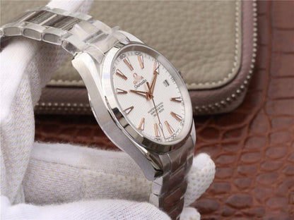 REPLICA SEAMASTER AQUA TERRA 231.13.42.21.02.003 VS FACTORY WHITE DIAL