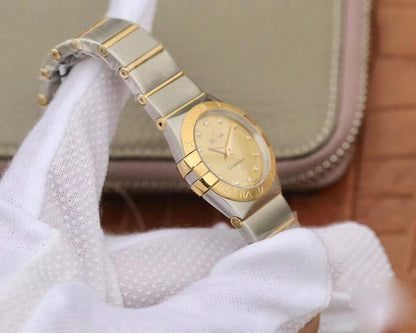 REPLICA CONSTELLATION LADIES 27MM TW FACTORY GOLD DIAL