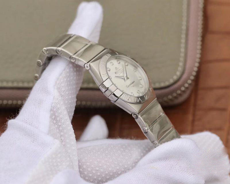 REPLICA CONSTELLATION LADIES 123.10.27.60.55.001 TW FACTORY SILVER DIAL