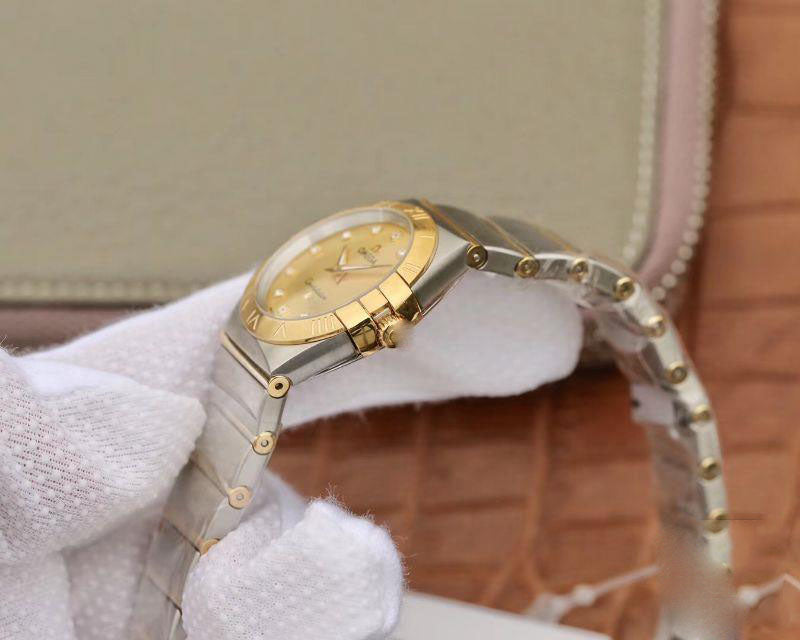 REPLICA CONSTELLATION LADIES 27MM TW FACTORY GOLD DIAL