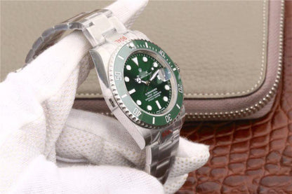 REPLICA SUBMARINER DATE 116610LV NOOB FACTORY V9 GREEN CERAMIC BEZEL