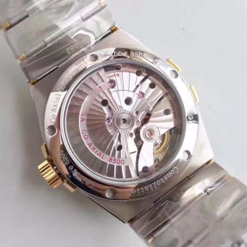 REPLICA CONSTELLATION 123.55.38.21.58.001 38MM 3S FACTORY GOLD DIAL