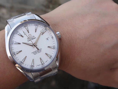 REPLICA SEAMASTER AQUA TERRA 150M MASTER CO-AXIAL 231.10.42.21.02.003 VS FACTORY WHITE DIAL