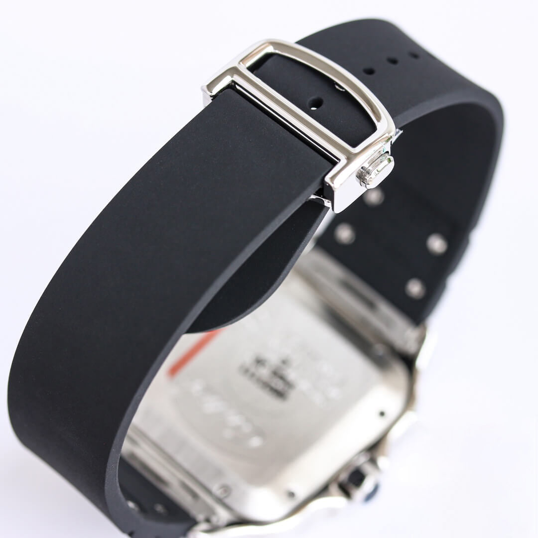 SANTOS WSSA0018 GF FACTORY V2 BLACK RUBBER STRAP